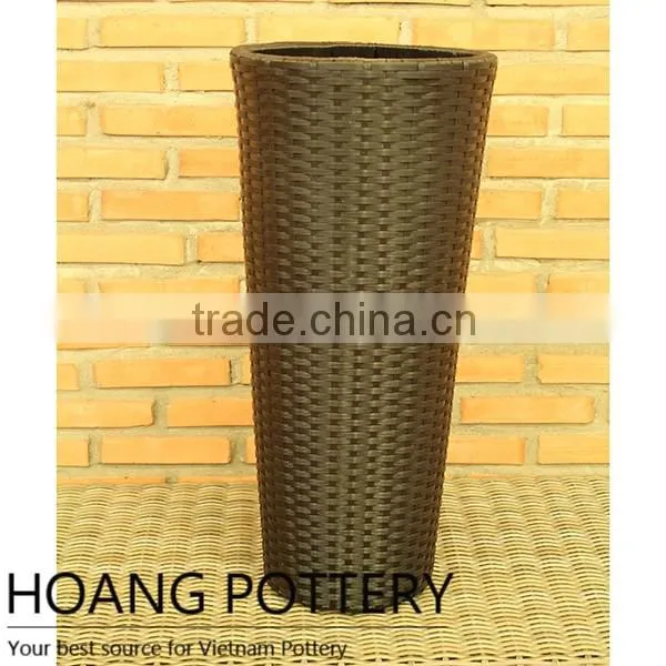 High Quality Long Wicker Flower Planter Wholesale