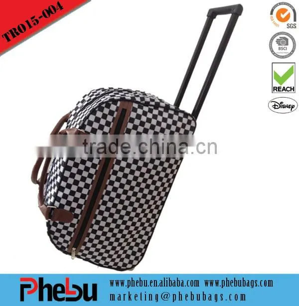 Hot sale black wheeled eminent trolley backpack bag( TROB15-005)