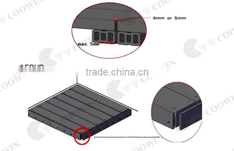 Outdoor Solid Plastic Raised Floor