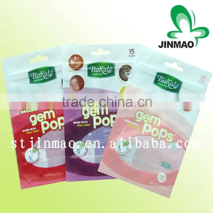 OEM shaped candy laminated AL coated packaging bag