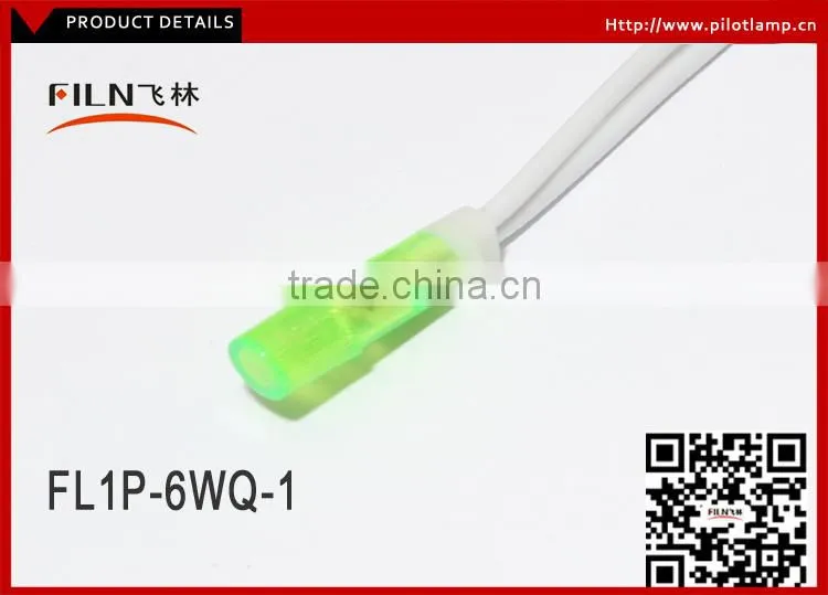 2015 FILN plastic high light 6mm 380v neon led mi-bulb led truck signal light