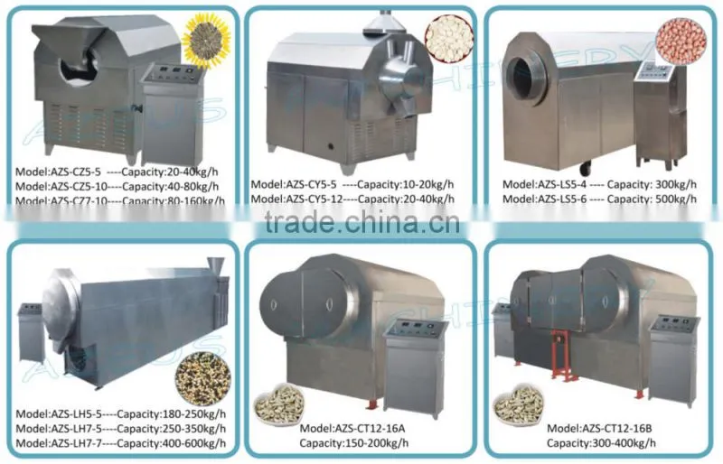 Grain Processing Equipment Type wheat / spice / seeds usage peanut roasting machine