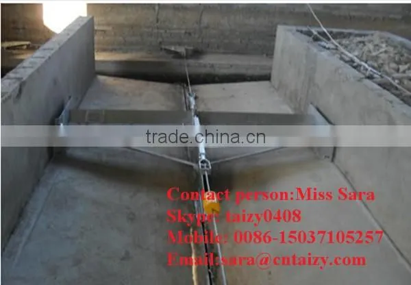 goat dung scraping machine/chicken house manure scraper machine/duck dung scraper machine