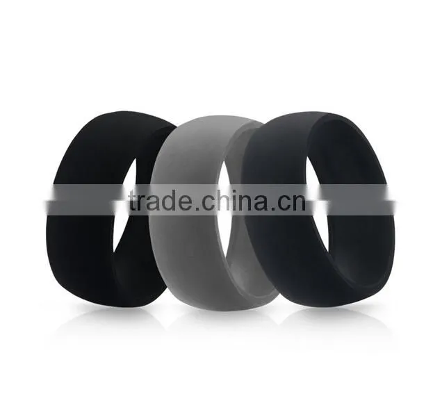 100% Premium Silicone Wedding Band,High Performance Men's Silicone Wedding Ring
