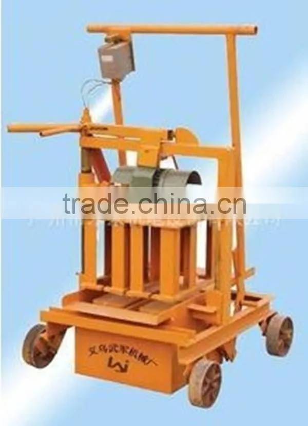 China manufacturer portable block making machine QMR2-45 egg laying machine manual block machine