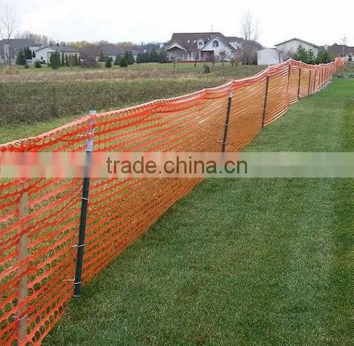 Farm security warning barrier orange plastic portable safety fence