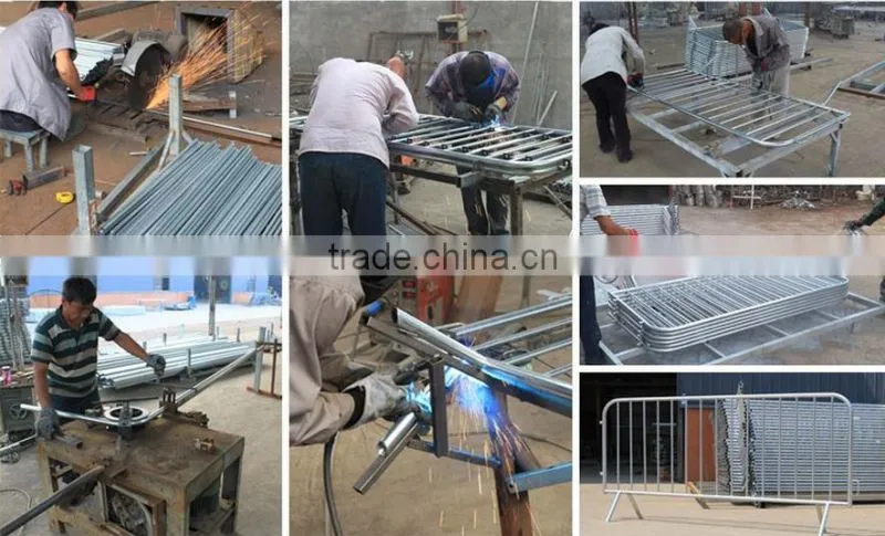 easily assembled crowd control barrier pedestrian cross barrier for walkthrough