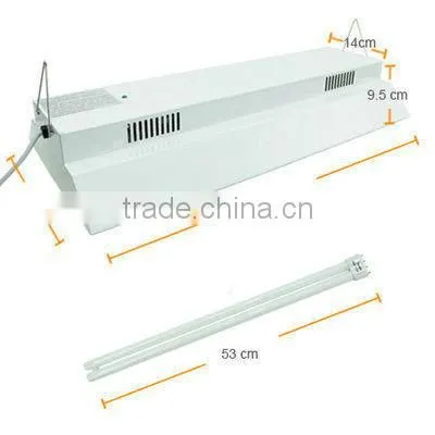 Dual Lamp T5 Fluorescent Bulb Grow Light Hood Reflector