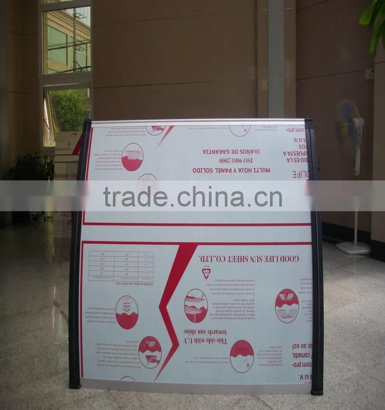 polycarbonate 270 degree awning for cars for doors and windows