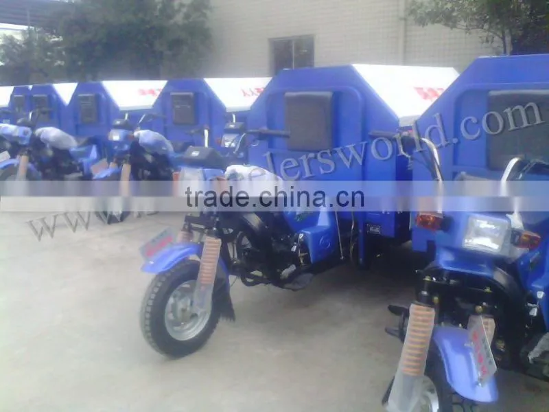 200cc water cooled gas power wheel garbage truck,garbage can cleaning truck,sanitation vehicle for sale