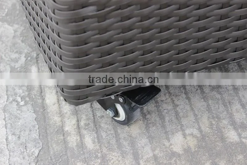 Rattan Furniture Food Dining Car With Fixable Wheels