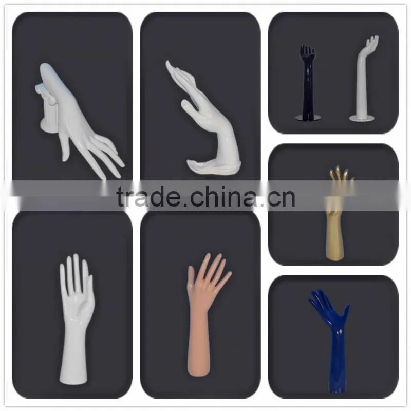 Boutique jewelry display fiberglass mannequin hand for sale