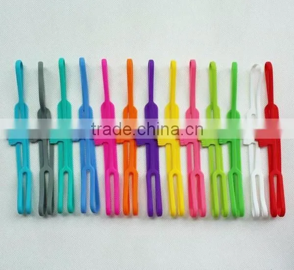 elastic band fancy gift finger style bookmark silicone book collection band
