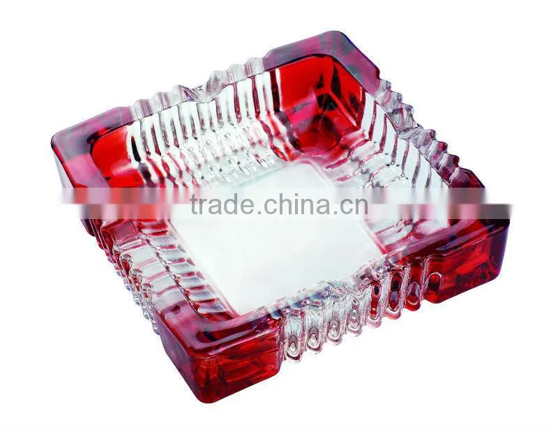 Glass ashtray with spray color,glass ashtray