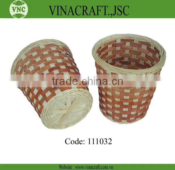 Hot sales Eco-friendly wicker waste basket in corlor for kitchen