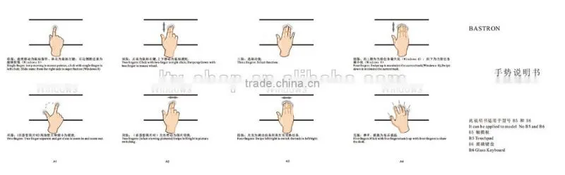 New Transparent Super Thin Glass Touch LED Backlit Universal Wired Keyboard For Windows/IOS/Android/OSX With Gesture Function