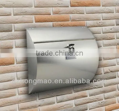 stainless steel wall mounted mailbox