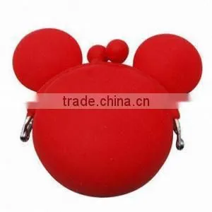 cheap solid color silicone coin holder