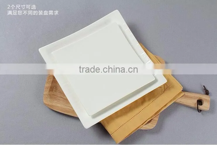 china supplier hotel hall event restaurant white cheap round ceramic plate set