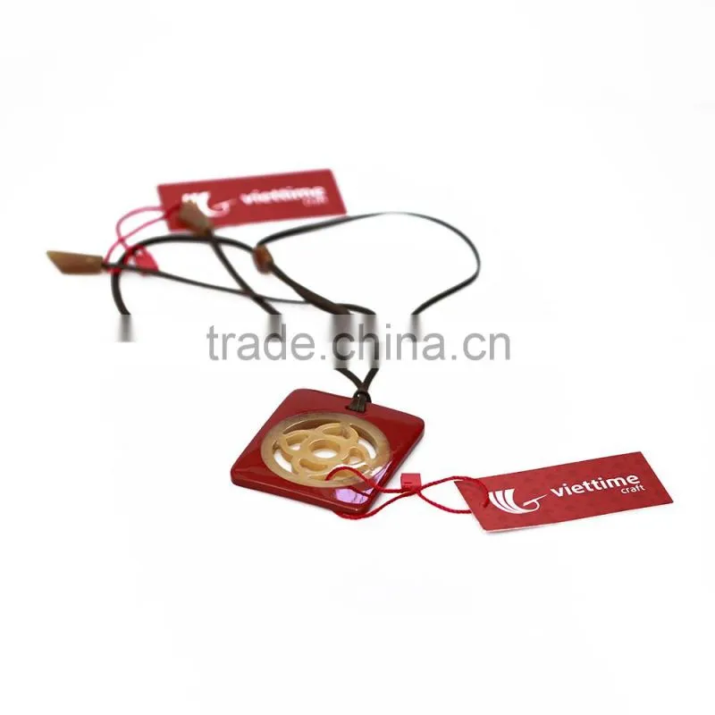 Water buffalo horn necklace, 100% handmade necklace from Vietnam