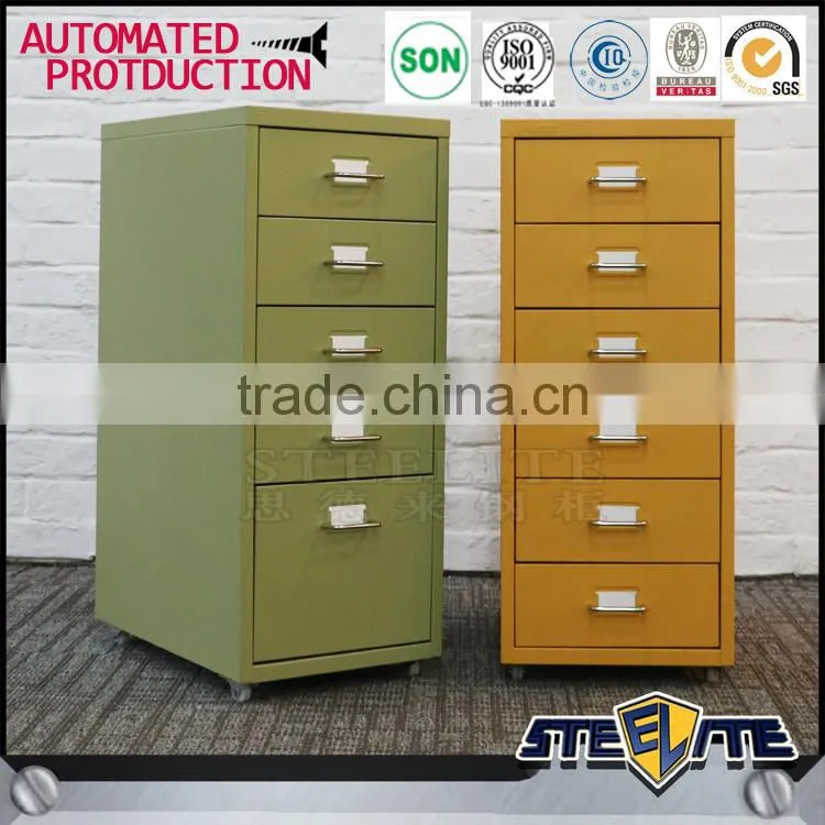 Big lots Korean home furniture modern steel six drawer cabinet