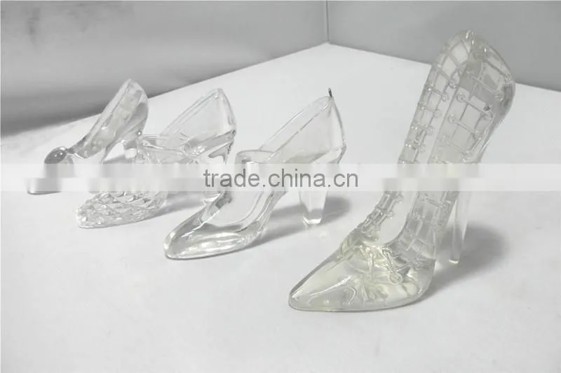 Acrylic transparency crystal wedding shoe & Islamic wedding hanging&table gifts for Valentine's Day