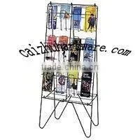 three-lay mental brochure rack