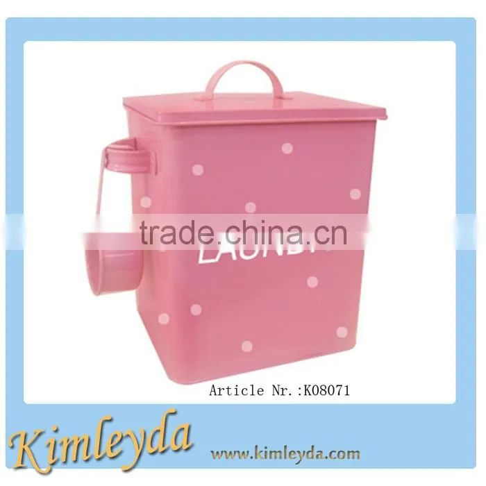 Household laundry powder box