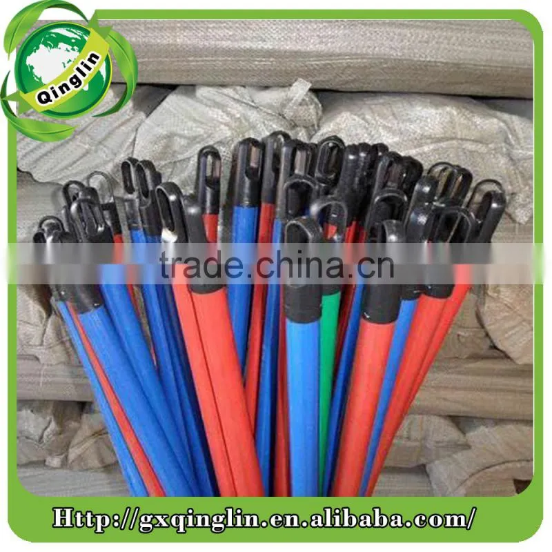 color top/cap and Italia screw pvc coated wooden bromm handle
