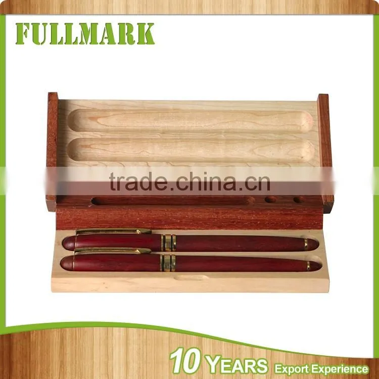 Wooden good plain solid wood wooden pen case