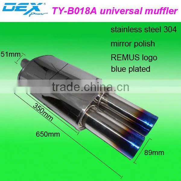 Racing car tuning sport REMUS logo universal muffler tips