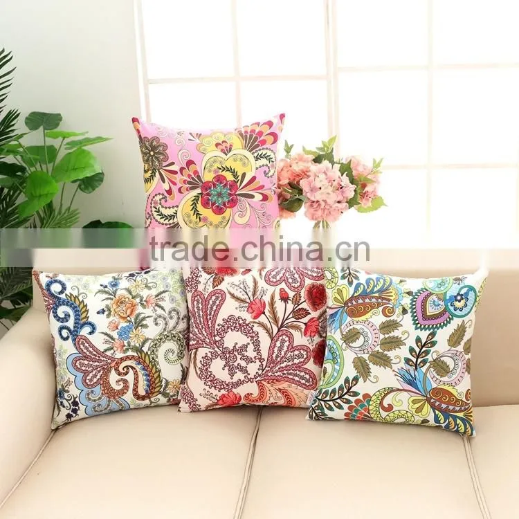 red pillow cover