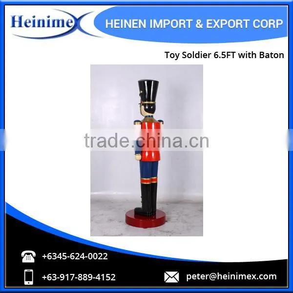Toy Soldier 6.5ft with Baton - Traditional Christmas Decoration