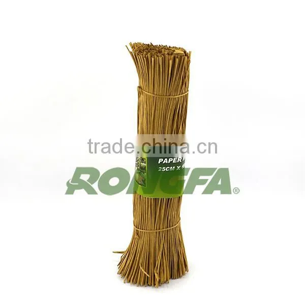 15cm pre cut biodegradable natural twisted paper binding rope for agriculture