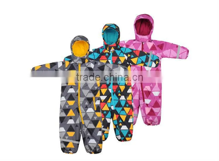 colorful children pullover snow ski wear