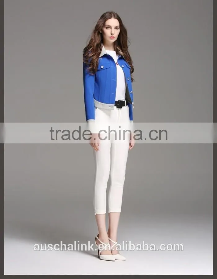 italy style girls long sleeve single breasted short jacket competitive price
