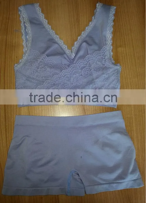 seamless bra set