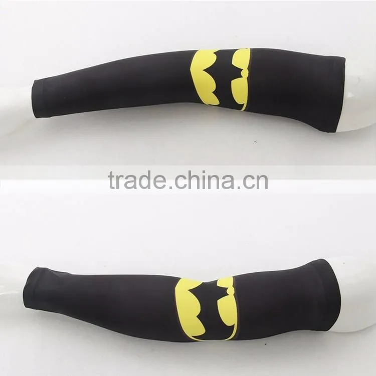 Custom dye sublimation printing cool elastic Men and women riding warmer UV sun arm sleeves