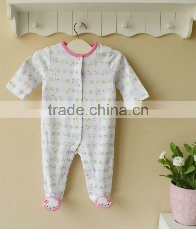 100% cotton baby clothing ,baby romper ,baby romper with feet .