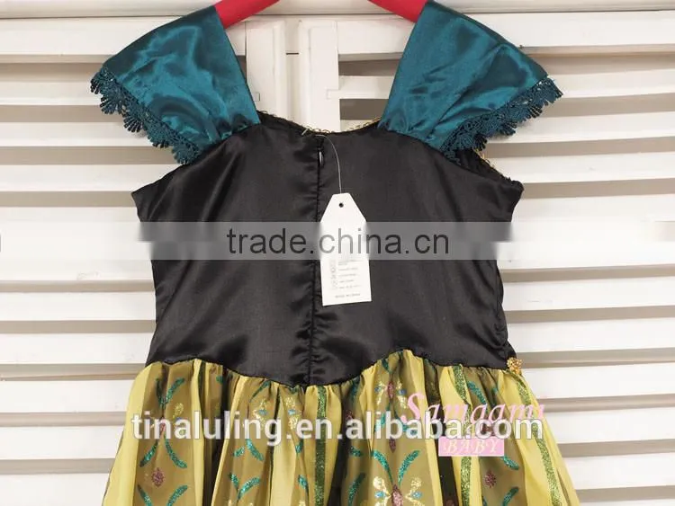 new fashion baby girls party wear dress kids party wear dress girls rainbow flower dress