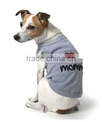 grey Pet Puppy Summer Shirt Pet Clothes T Shirt