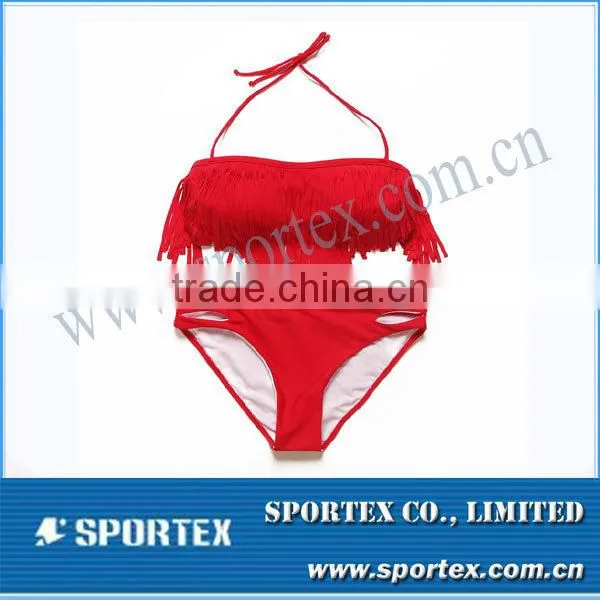 2016 OEM printed nylon spandex String Sexy Brazilian Bikini swimwear SSWA-0708