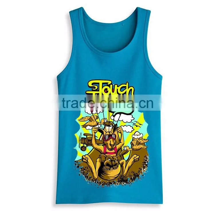 Bulk Manufacturer Hot Sale Fashion Design Mens Stringer 100 Cotton Tank Top