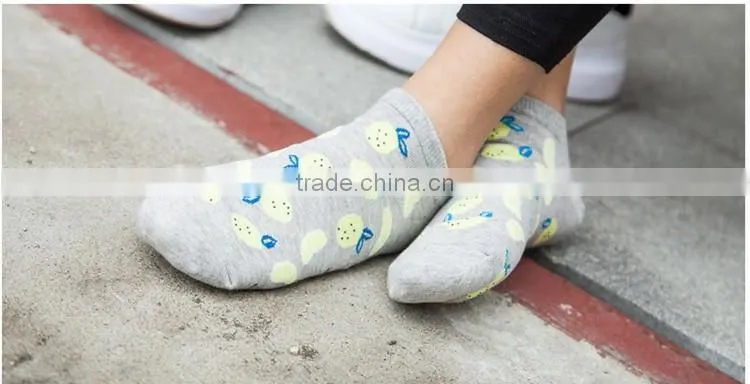 New style different pattern cotton Korean style men wear sport Ankle Invisible Sock compression sock