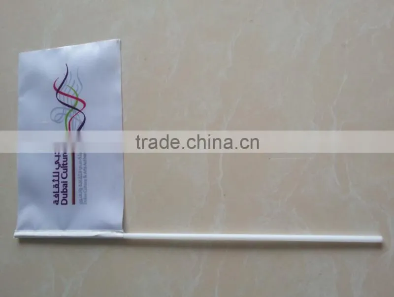 satin pole flags