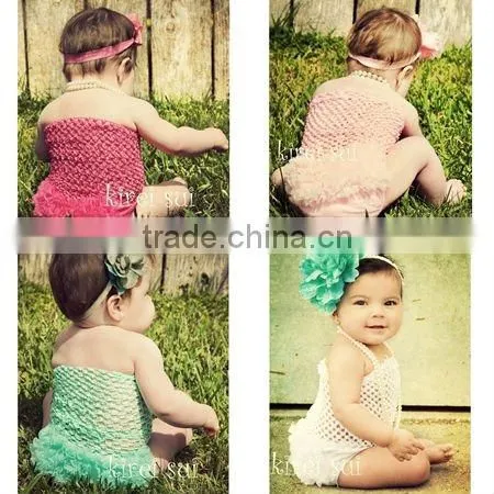 Baby Girls Red Tube Top & Petti Bloomer Panties 2 Pcs Set