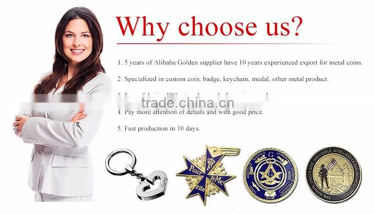 Custom your own design antique polishing 2017 metal badge medal