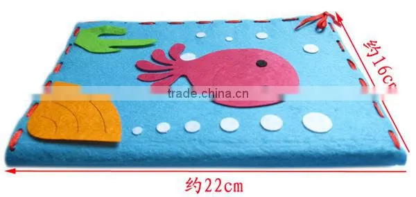 Handmade felt book notebook cover for Children's Educational Kids / Educational Learning Crafting