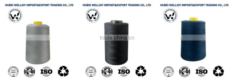 High tenacity 100% spun polyester sewing thread