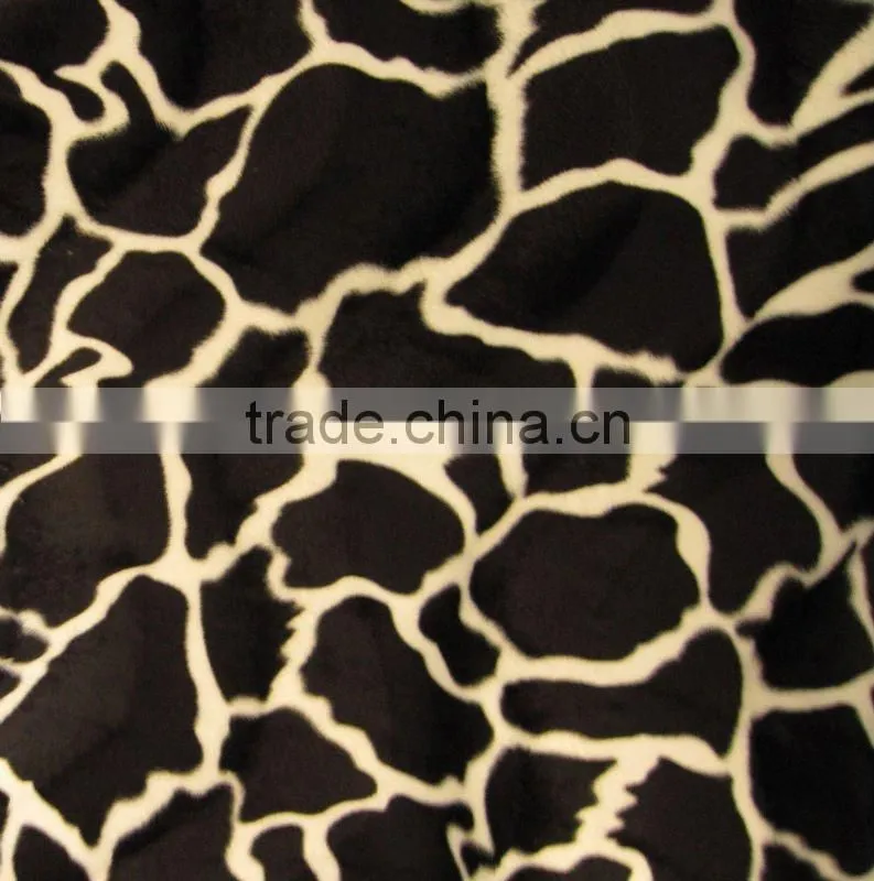 100% Polyester Printed velboa fabric JL-54